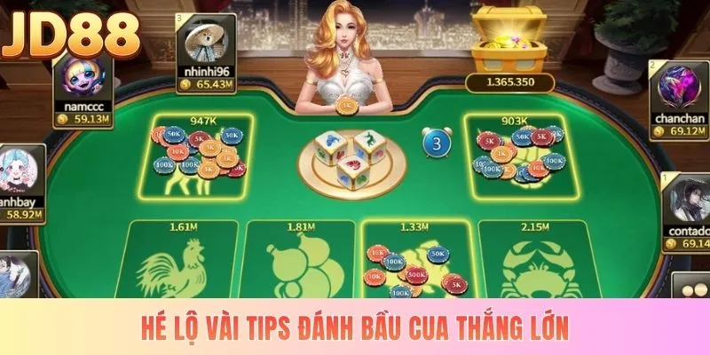 Hé lộ vài tips đánh Bầu Cua thắng lớn